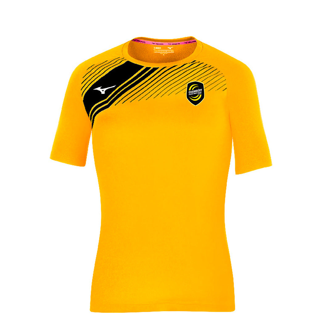 T-Shirt Mizuno Iwata - Femme - Jaune